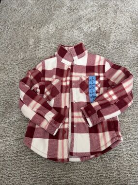 Members Mark Girls Fleece Shacket S 6/6X